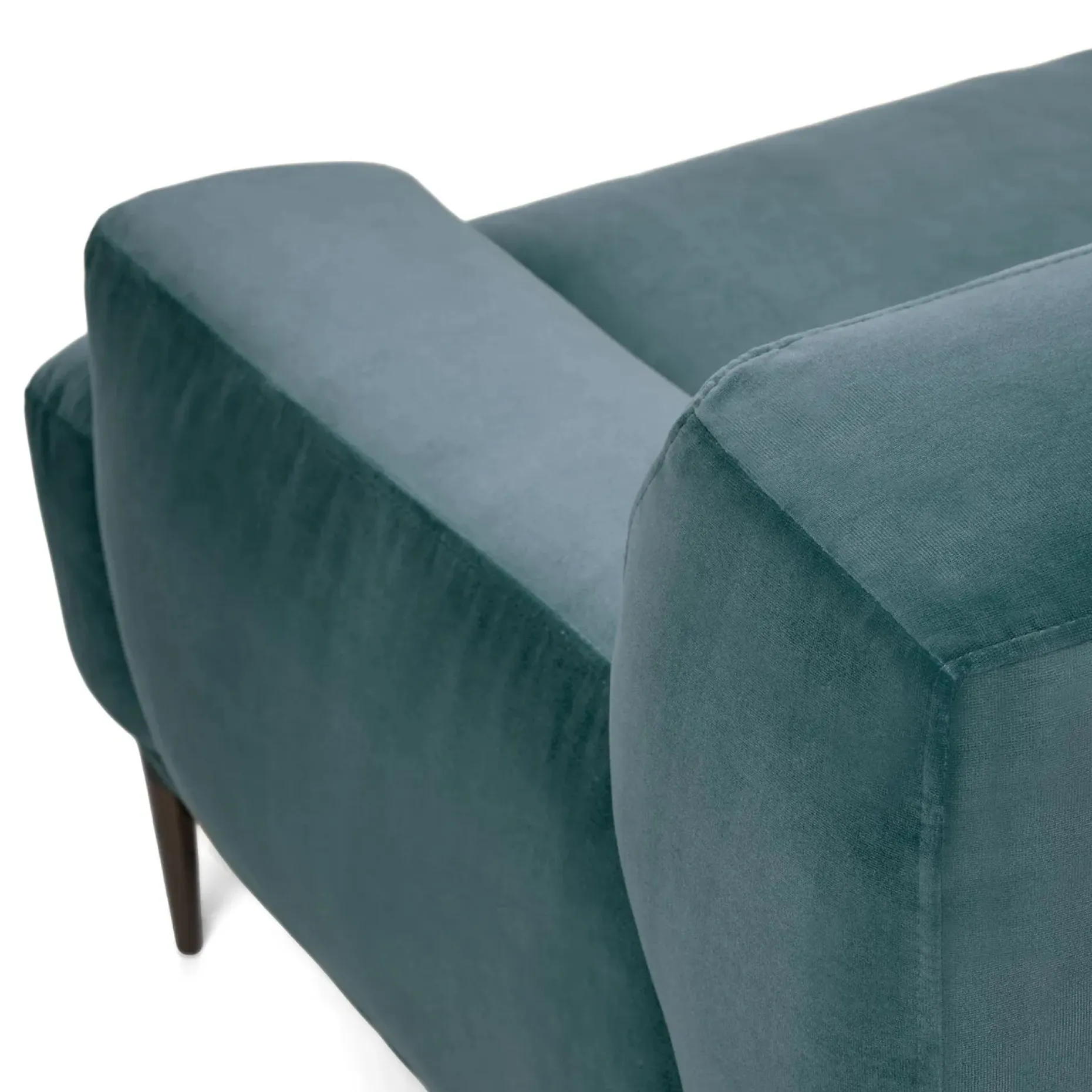 Abisko 42.5" Velvet Lounge Chair - Plush Pacific Blue