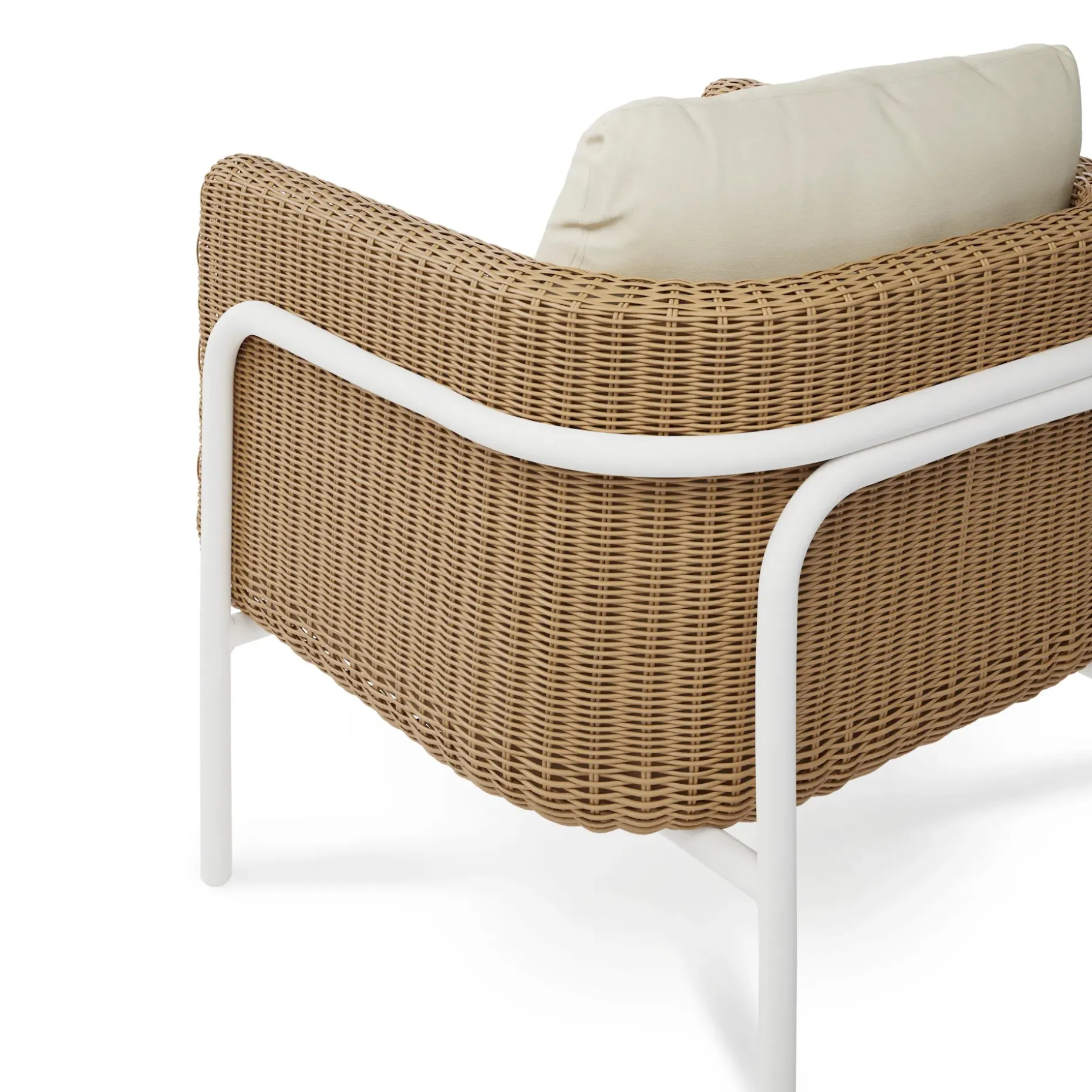 Aby 33" Outdoor Lounge Chair - Dravite Ivory