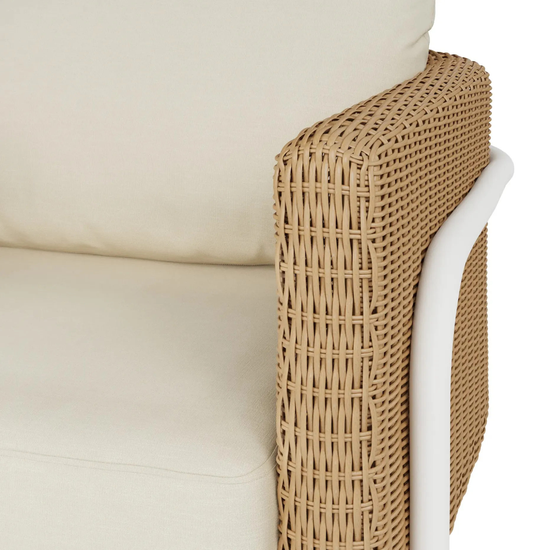 Aby 33" Outdoor Lounge Chair - Dravite Ivory