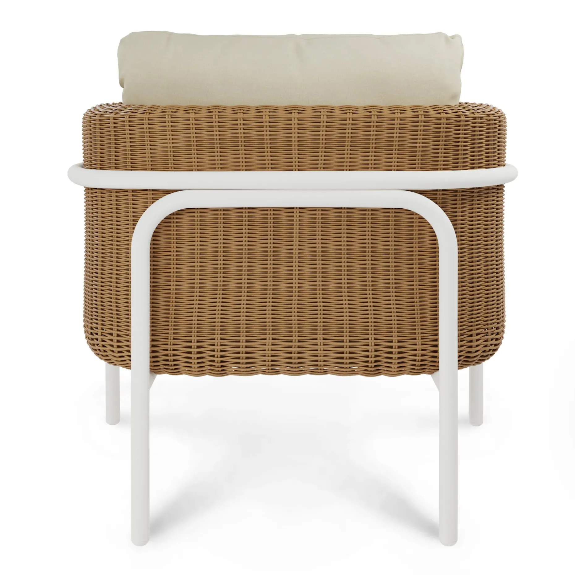 Aby 33" Outdoor Lounge Chair - Dravite Ivory