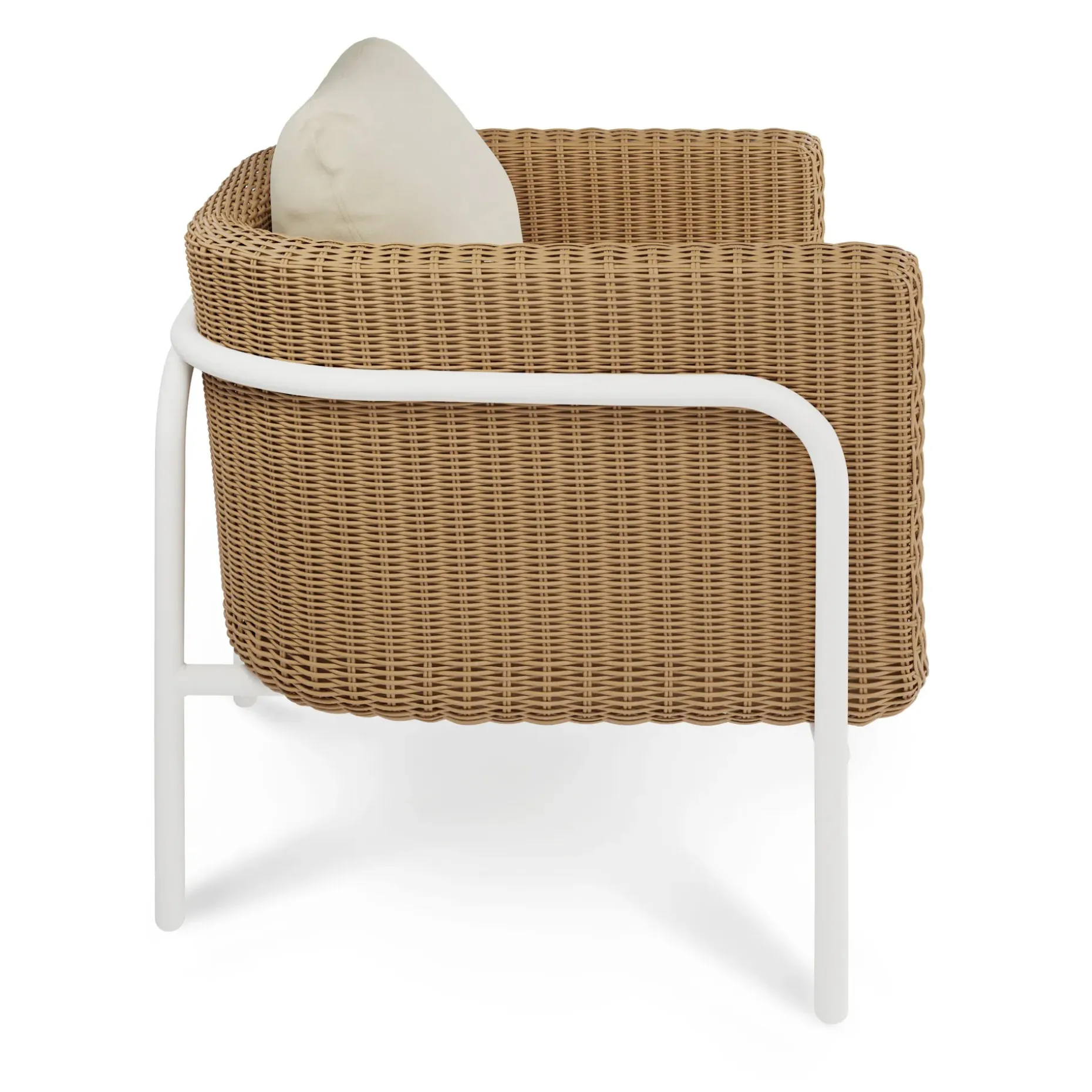 Aby 33" Outdoor Lounge Chair - Dravite Ivory