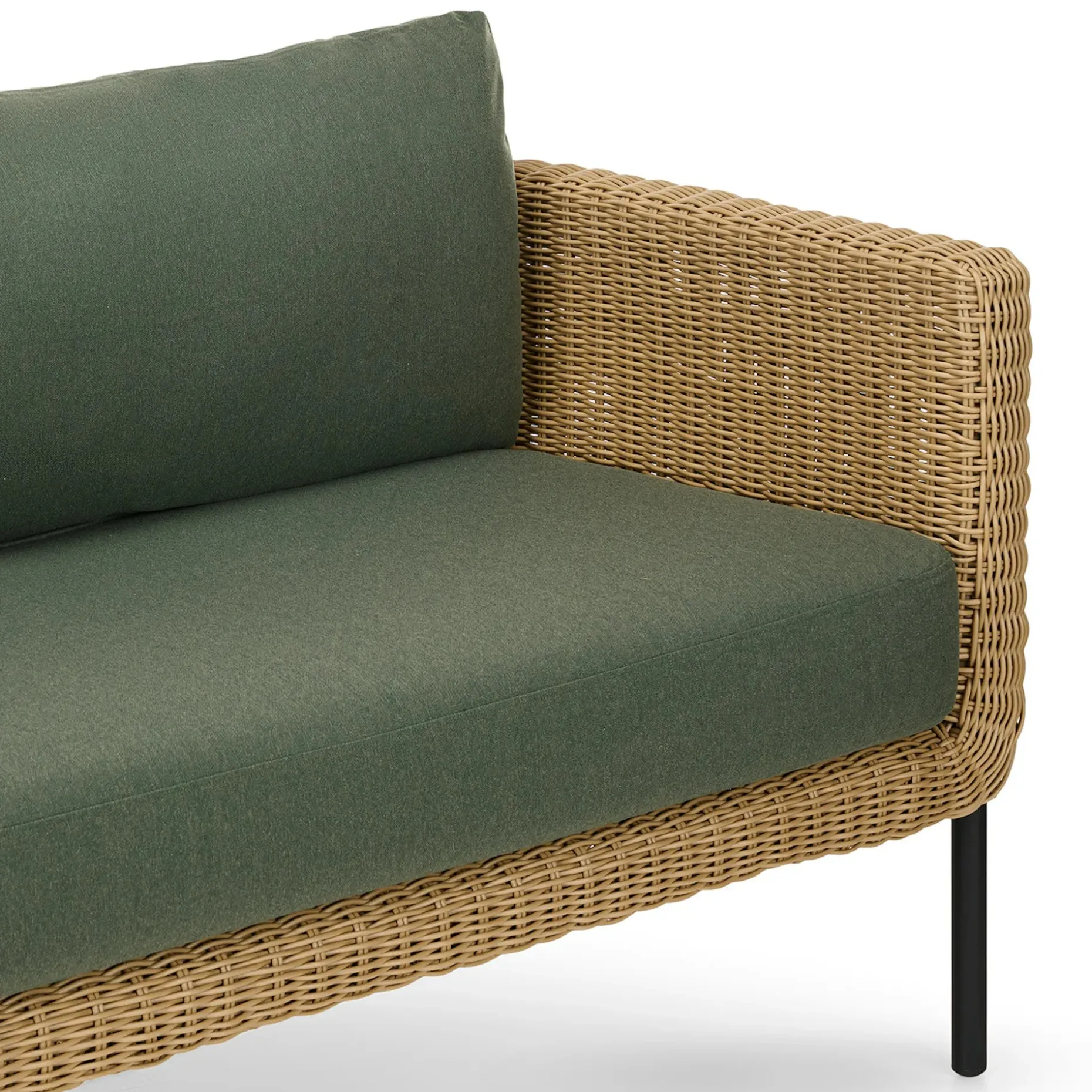 Aby 69.5" Outdoor Loveseat Set - Dravite Green