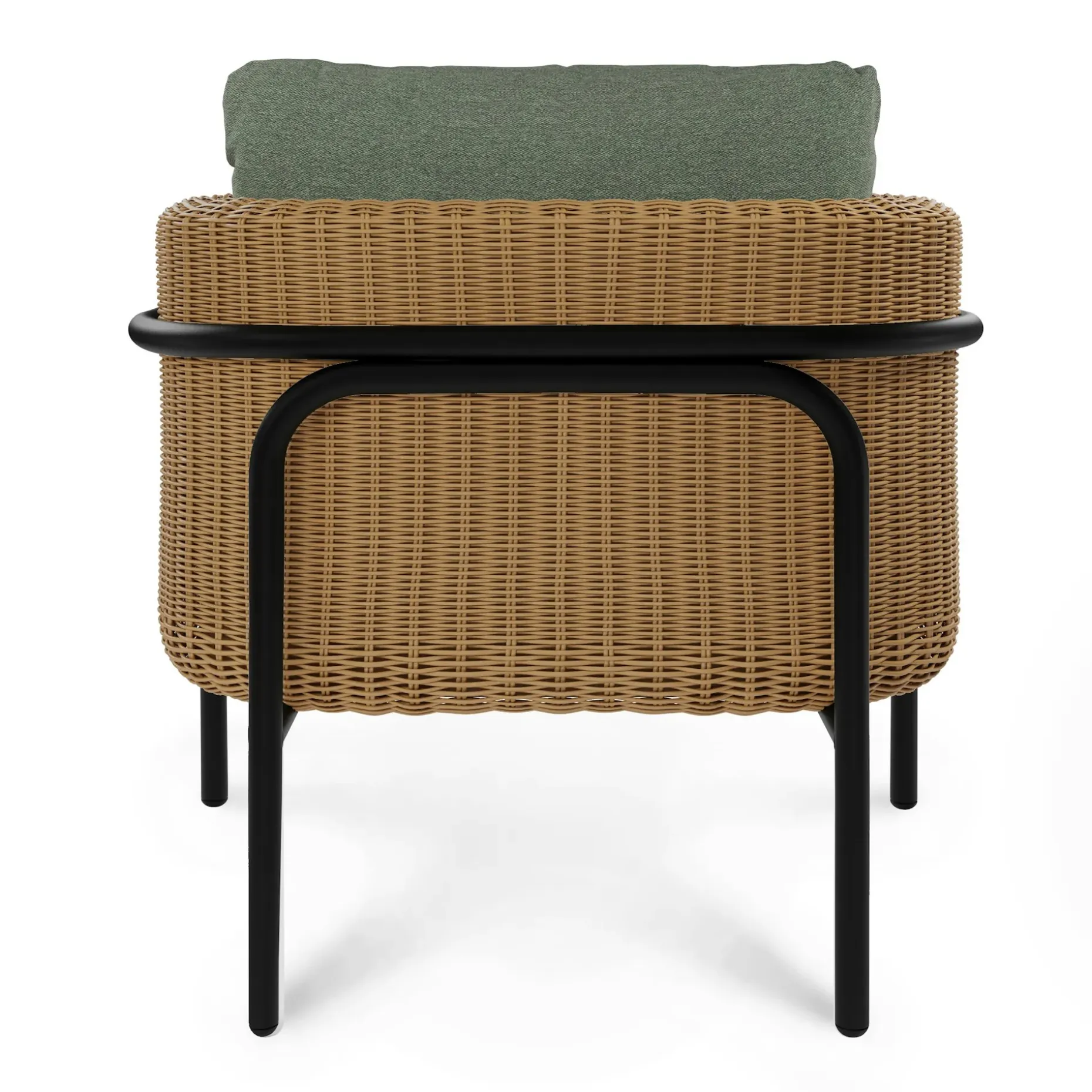 Aby 69.5" Outdoor Loveseat Set - Dravite Green