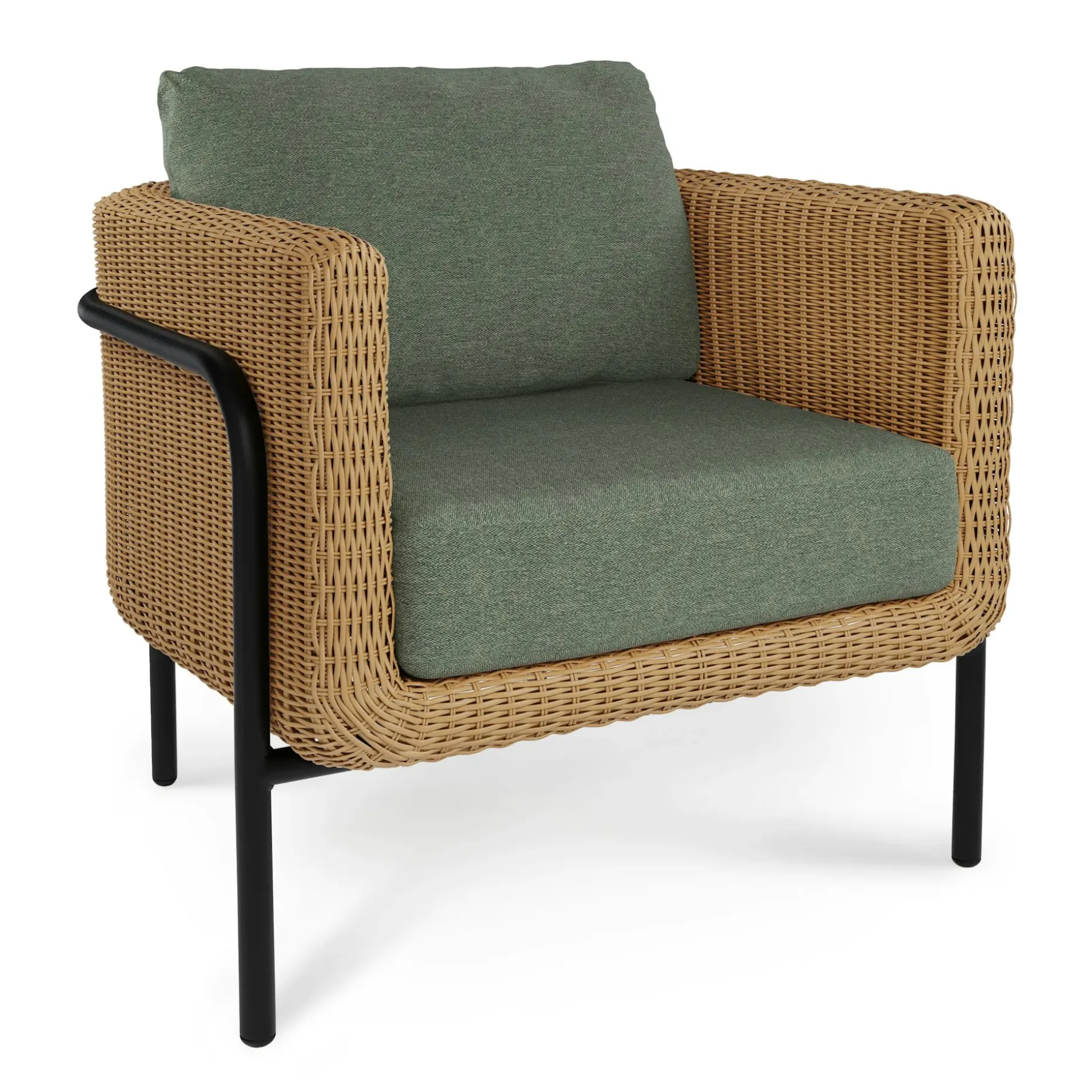 Aby 69.5" Outdoor Loveseat Set - Dravite Green