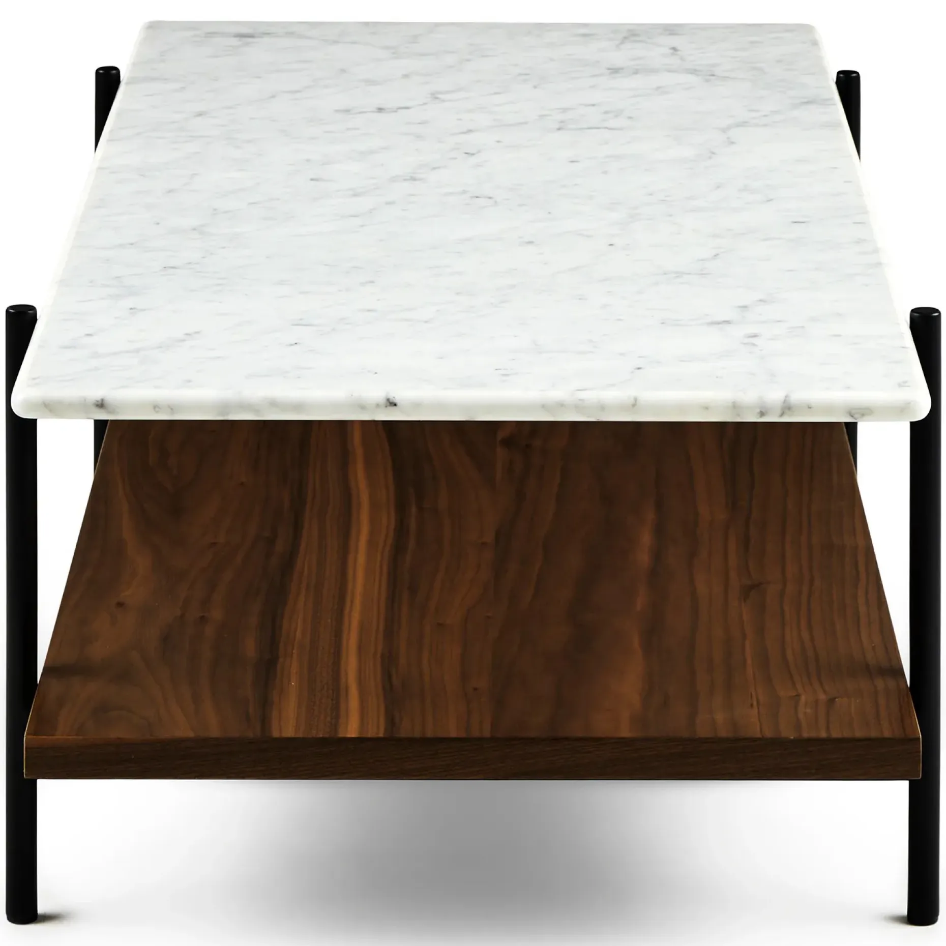 Agotu 44" Marble Coffee Table - Walnut