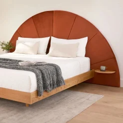 Almelo King Velvet Headboard - Hale Serrano Green