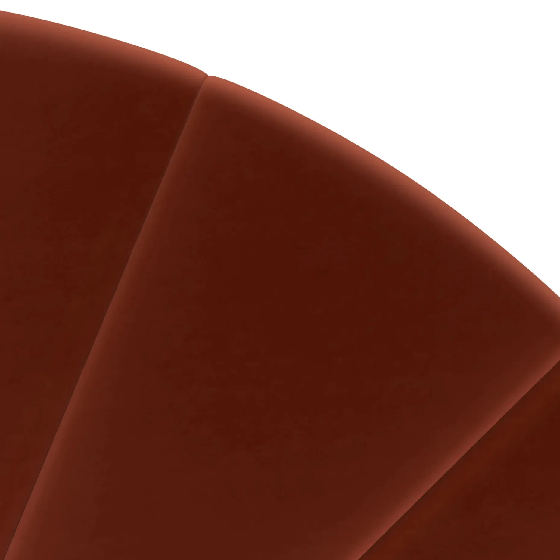 Almelo King Velvet Headboard - Hale Rust