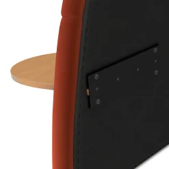 Almelo King Velvet Headboard - Hale Rust