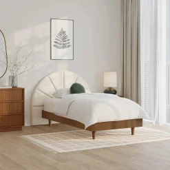 Almelo Twin Headboard - Ivory Wool Bouclé