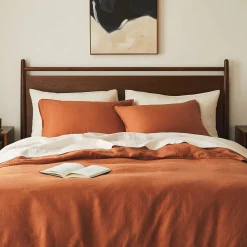Alto King Linen Duvet Cover - Clay