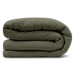 Alto King Linen Duvet Cover - Green