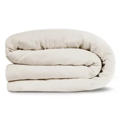 Alto King Linen Duvet Cover - Ivory White