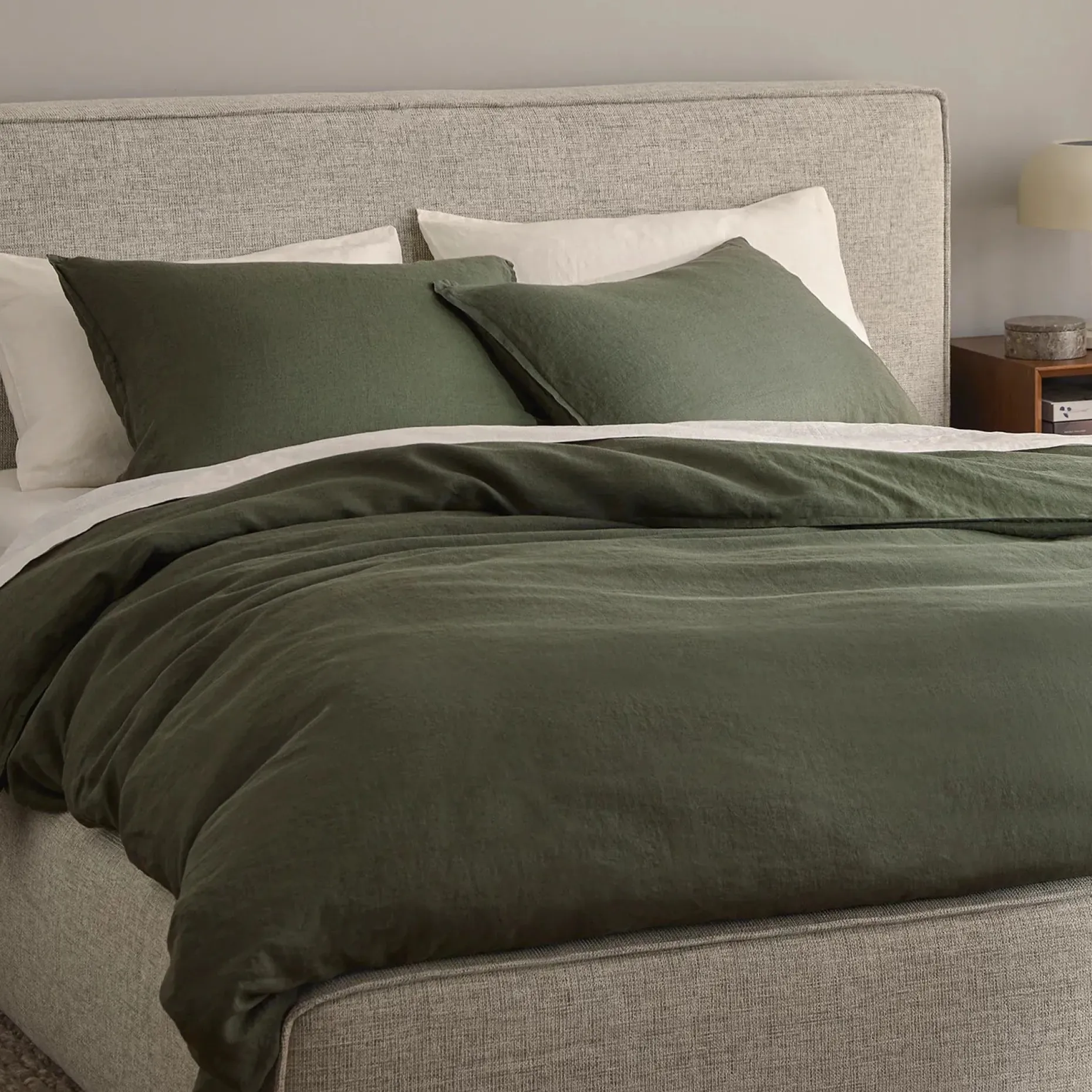 Alto King Linen Sham Set - Clay