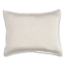 Alto King Linen Sham Set - Ivory White