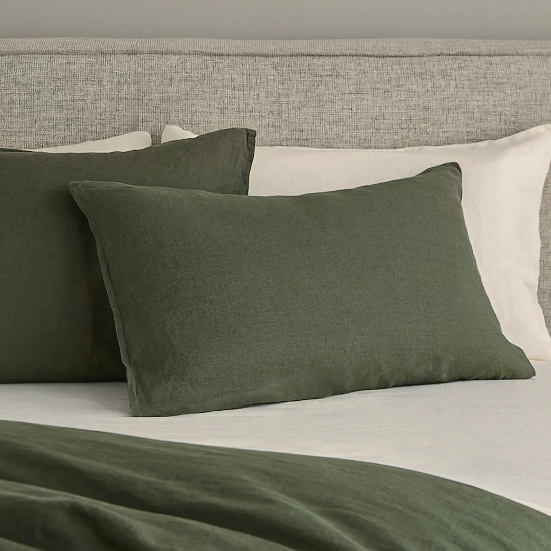 Alto Standard Linen Sham Set - Green