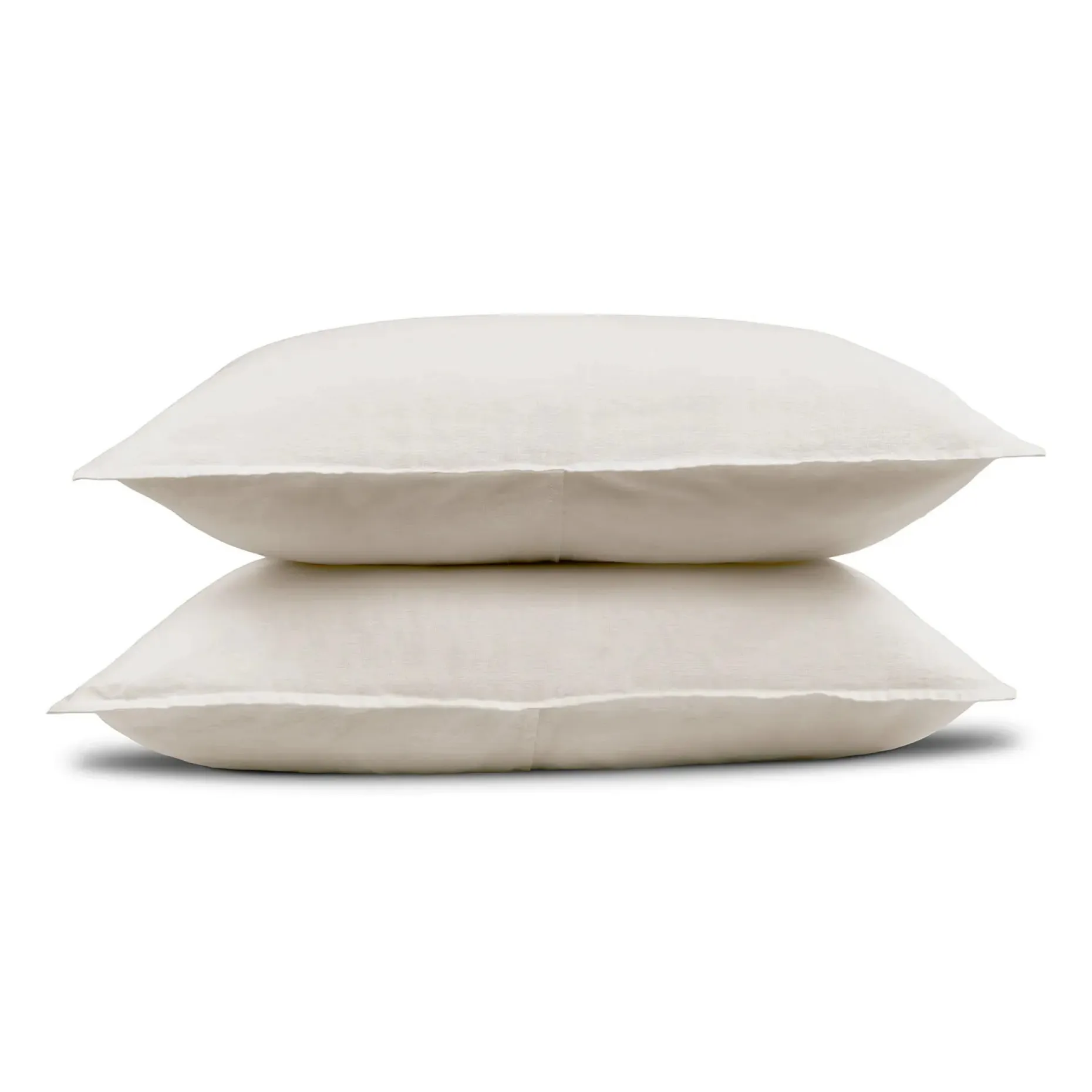Alto Standard Linen Sham Set - Ivory White