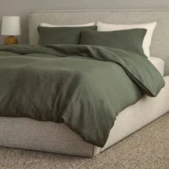 Alto Standard Linen Sham Set - Ivory White