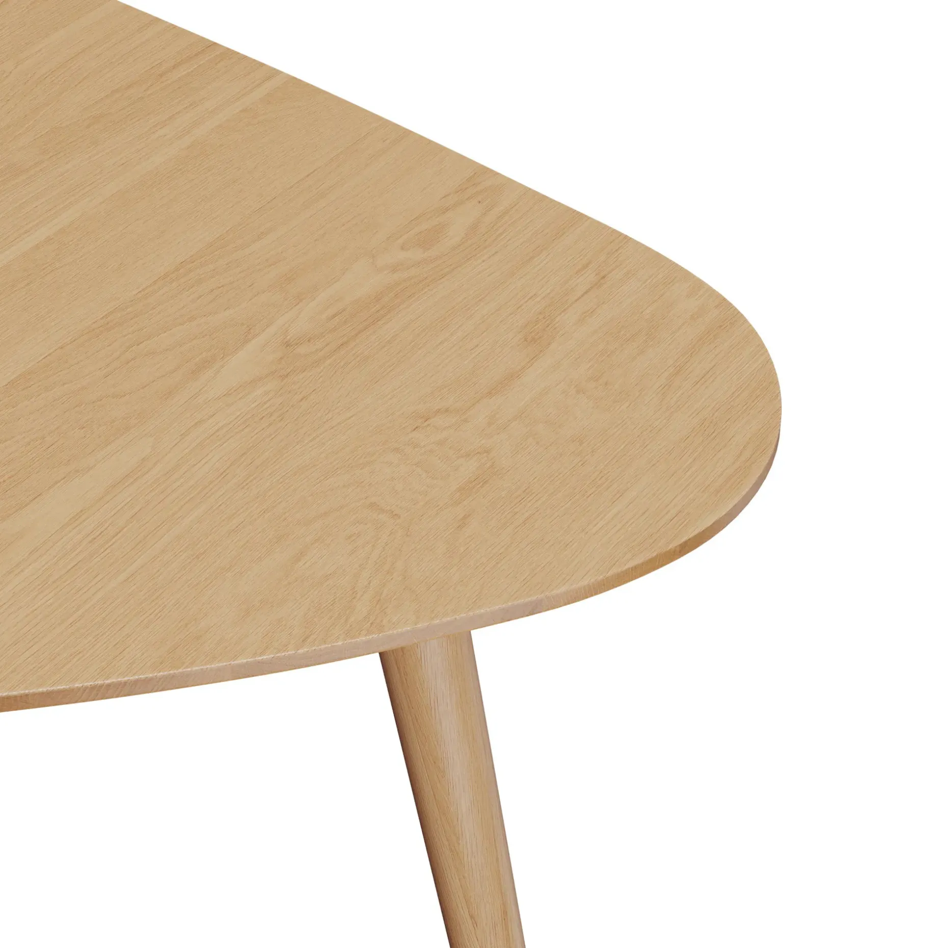Amoeba 29.5" Coffee Table - White Oak