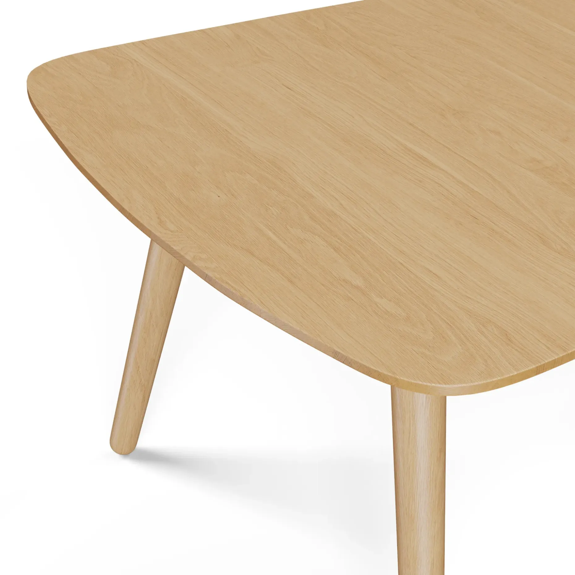 Amoeba 29.5" Coffee Table - White Oak