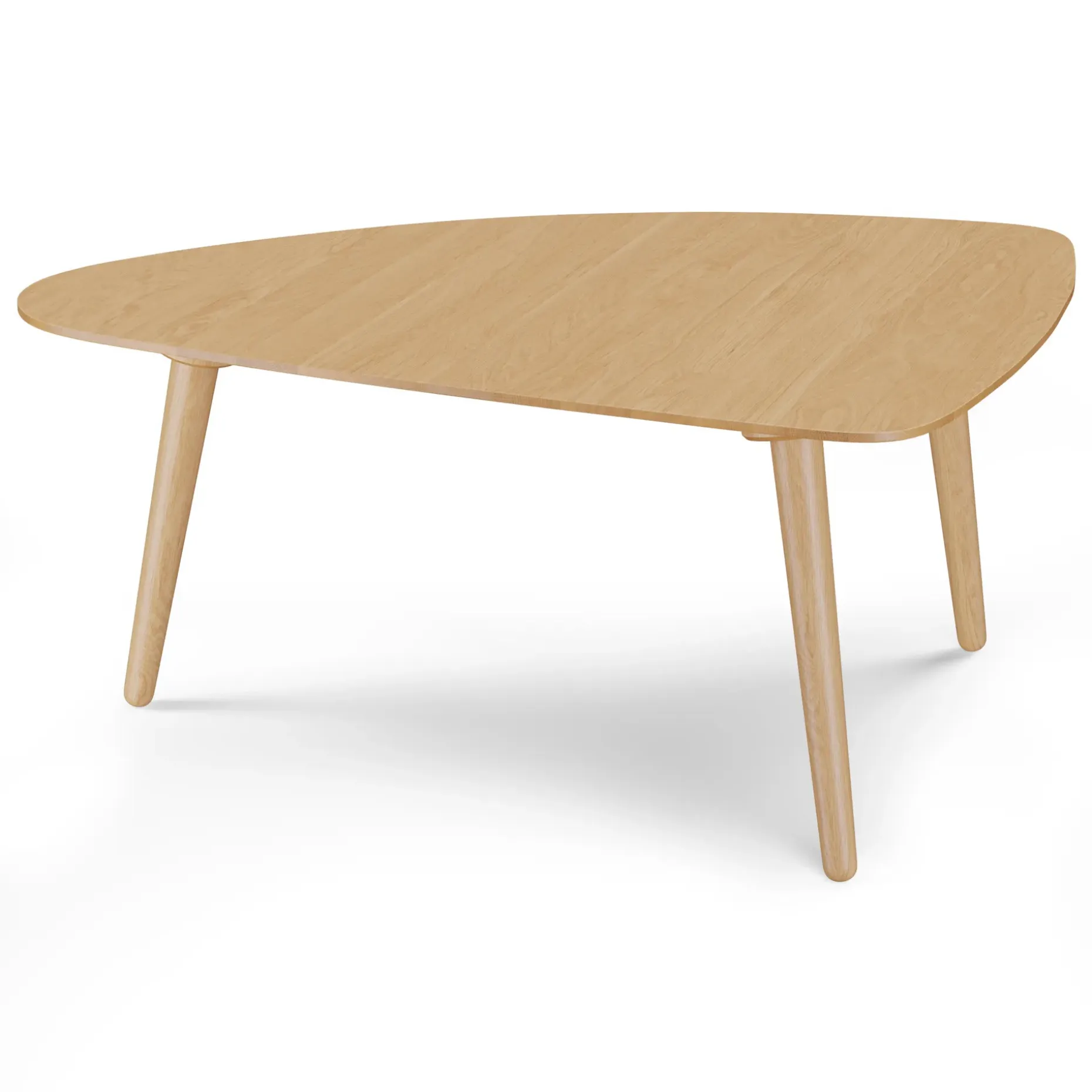 Amoeba 29.5" Coffee Table - White Oak