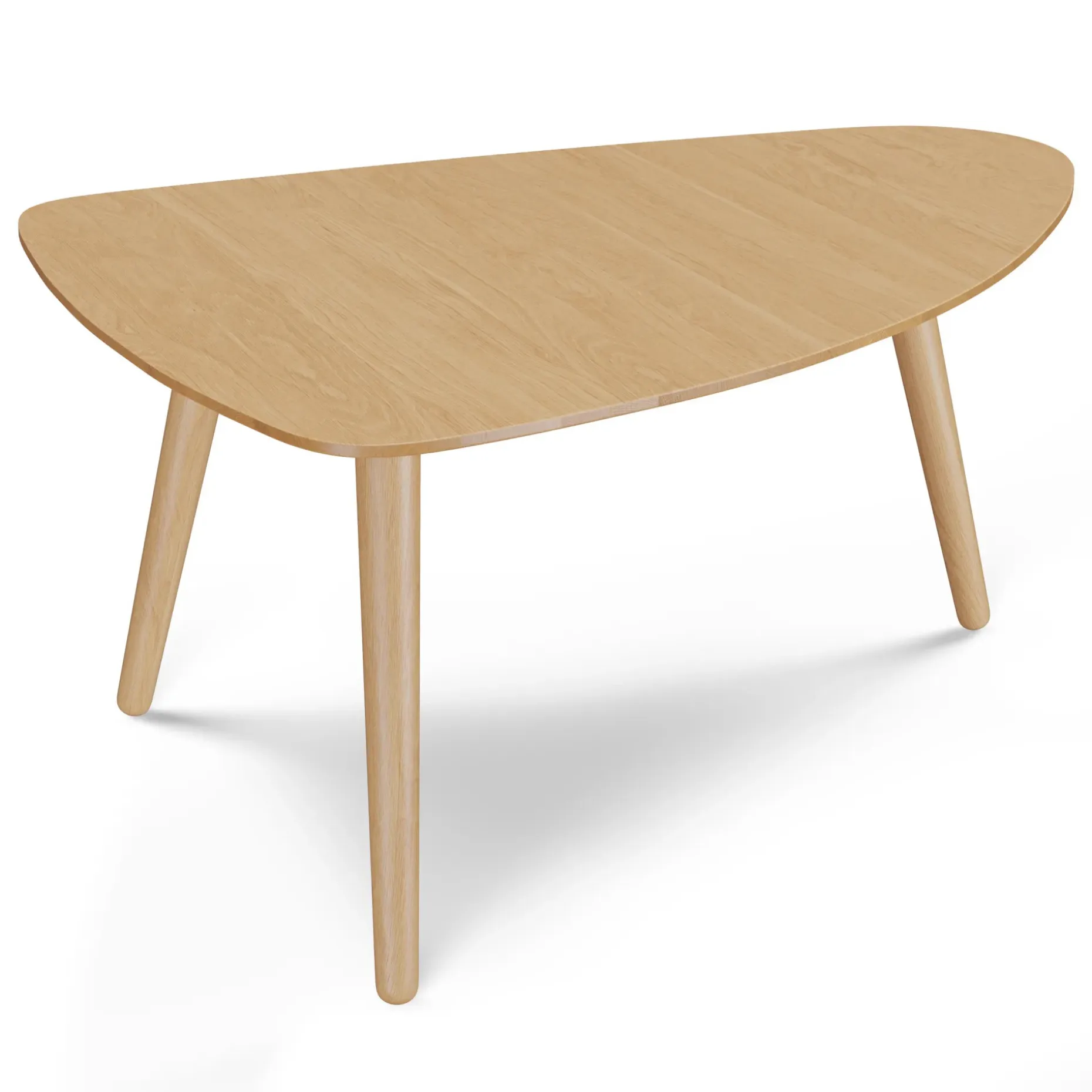 Amoeba 29.5" Coffee Table - White Oak