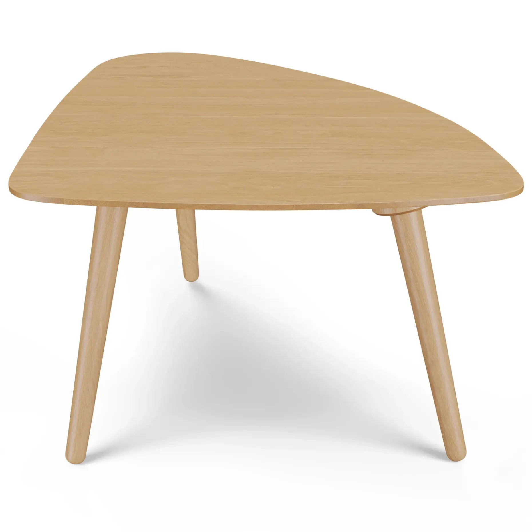 Amoeba 29.5" Coffee Table - White Oak