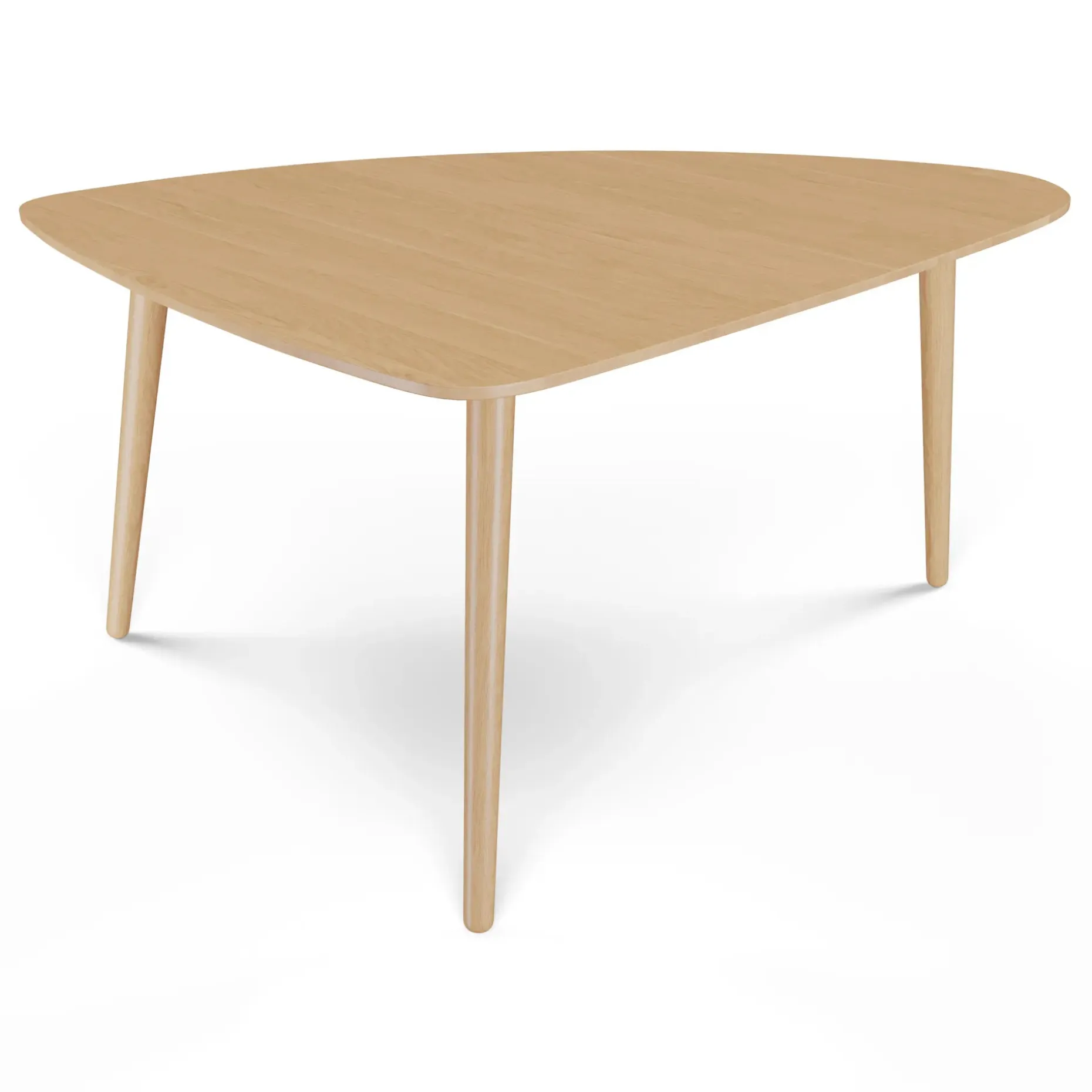 Amoeba 35" Coffee Table - White Oak
