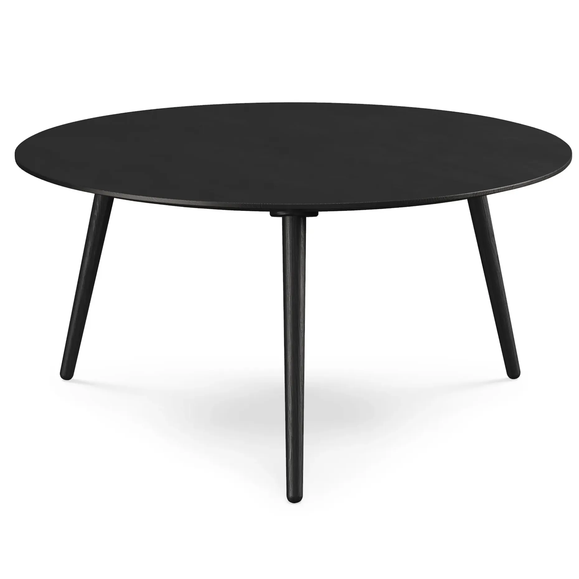 Amoeba 35.5" Round Coffee Table - Black