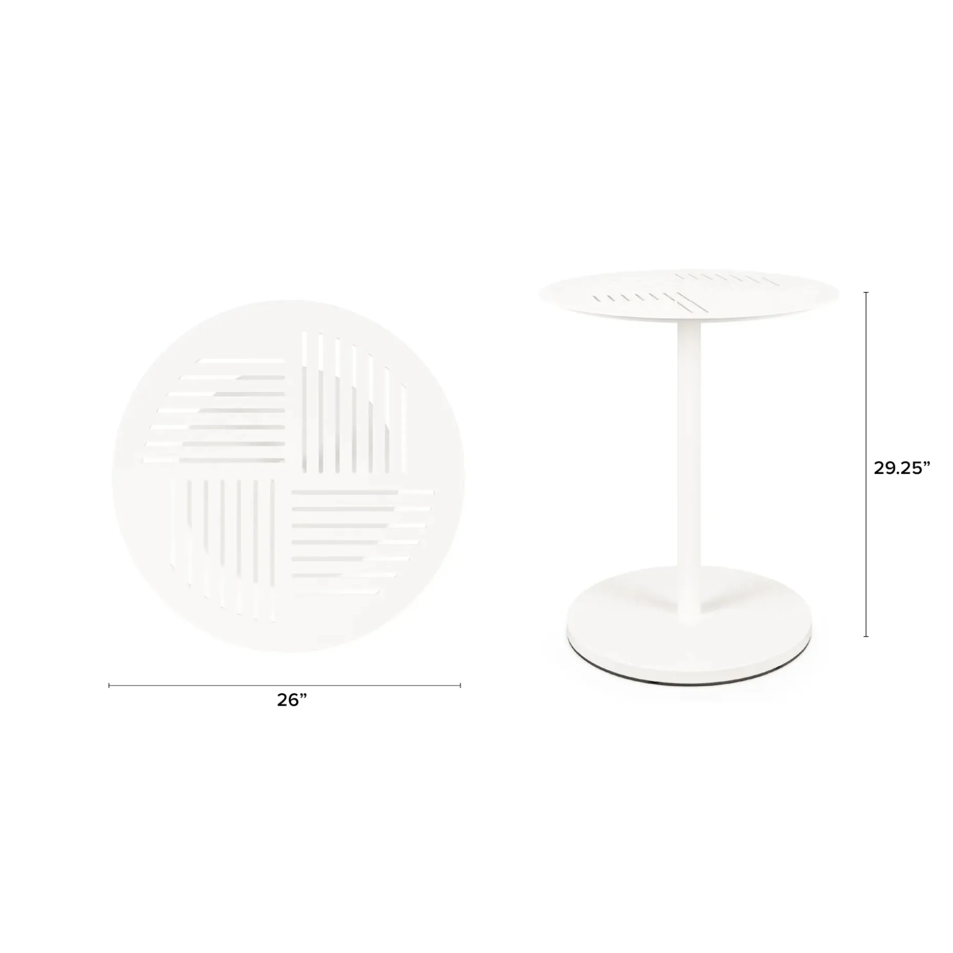 Anders Outdoor Cafe Table - White