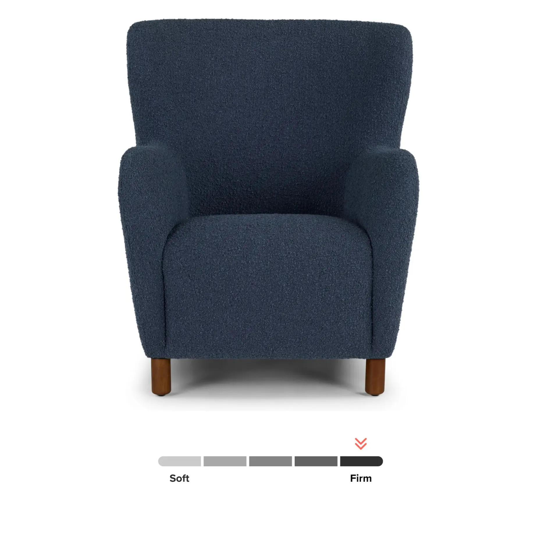 Archie 31.5" Lounge Chair - Bijou Blue Bouclé