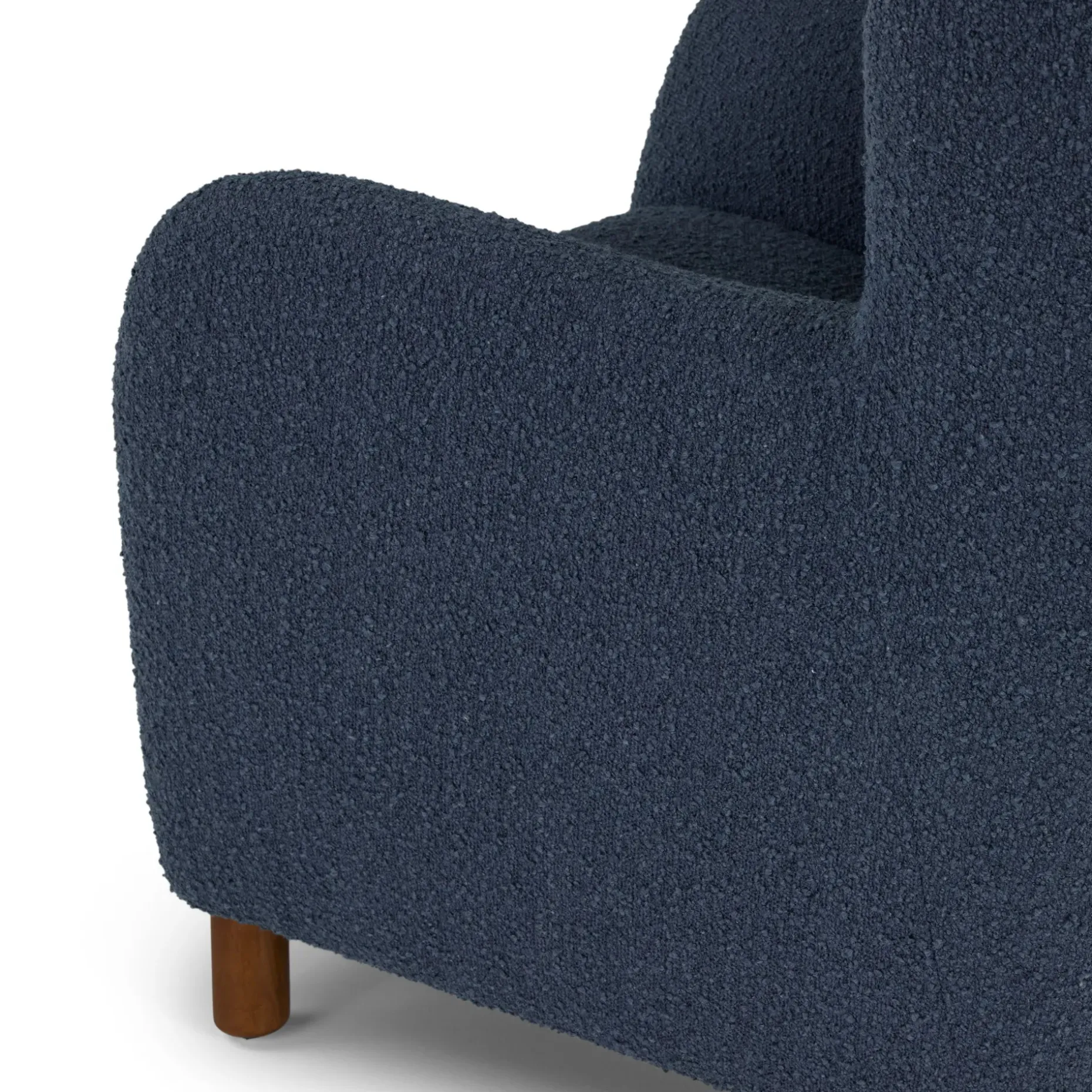 Archie 31.5" Lounge Chair - Bijou Blue Bouclé