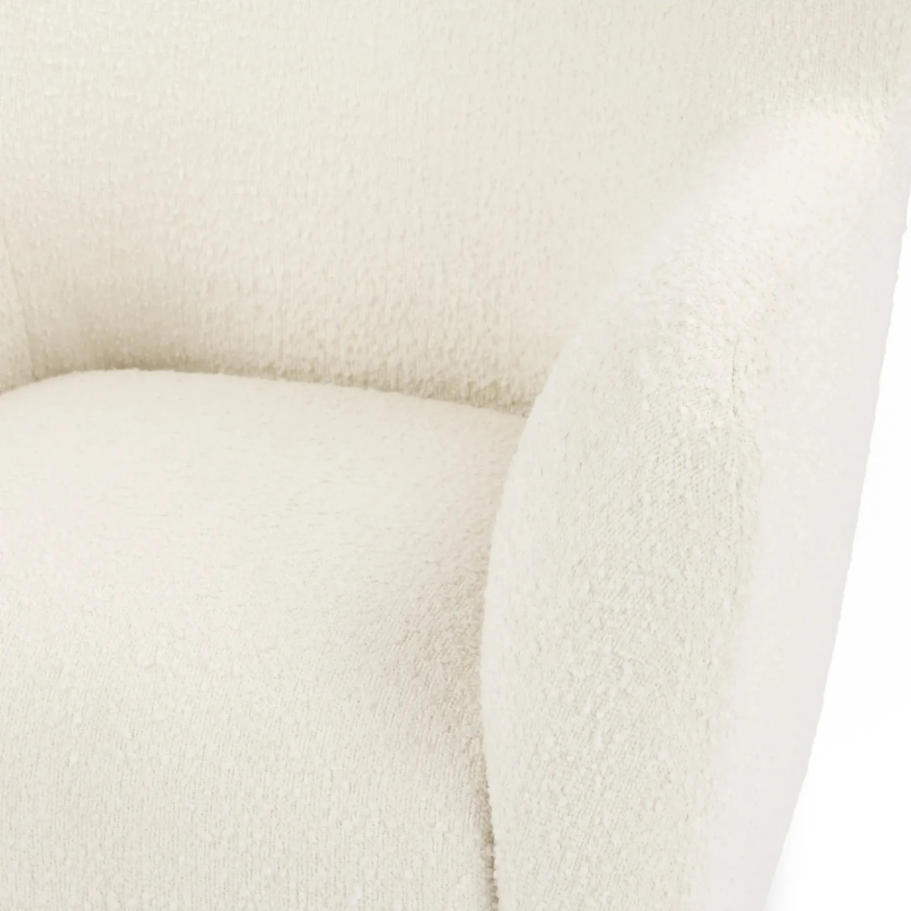 Archie 31.5" Lounge Chair - Bijou Cream Bouclé