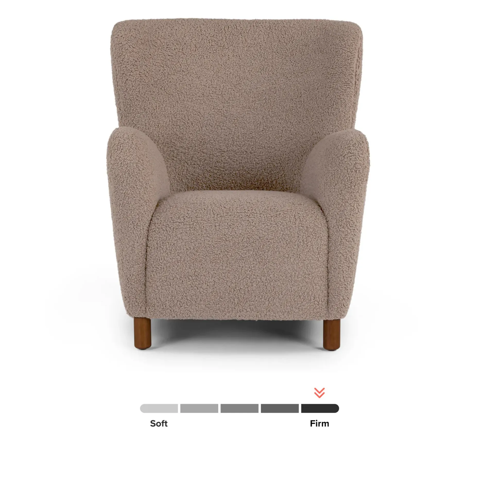 Archie 31.5" Lounge Chair - Short Shearling Taupe