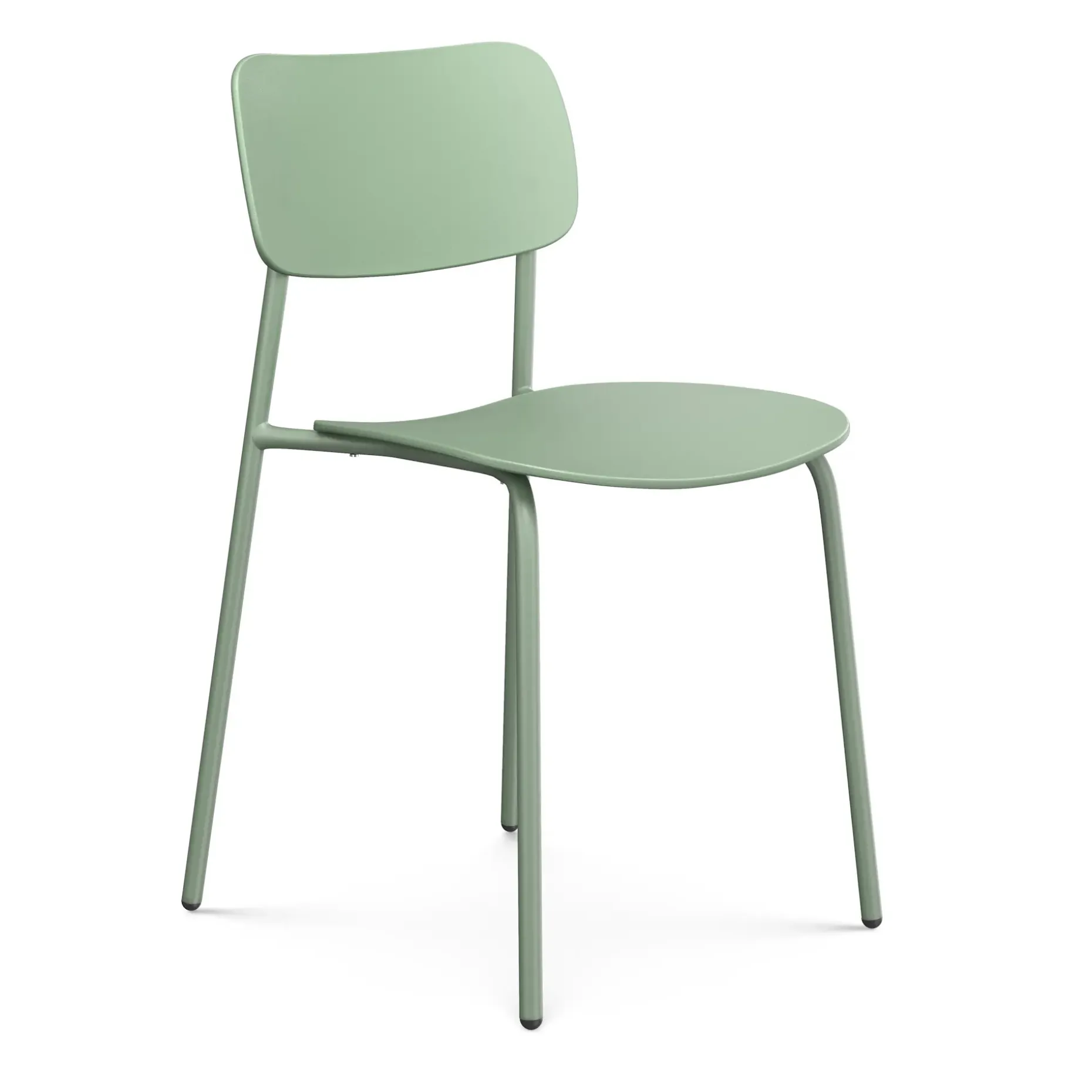 Ari Outdoor Stackable Dining Chair - Khaki Green