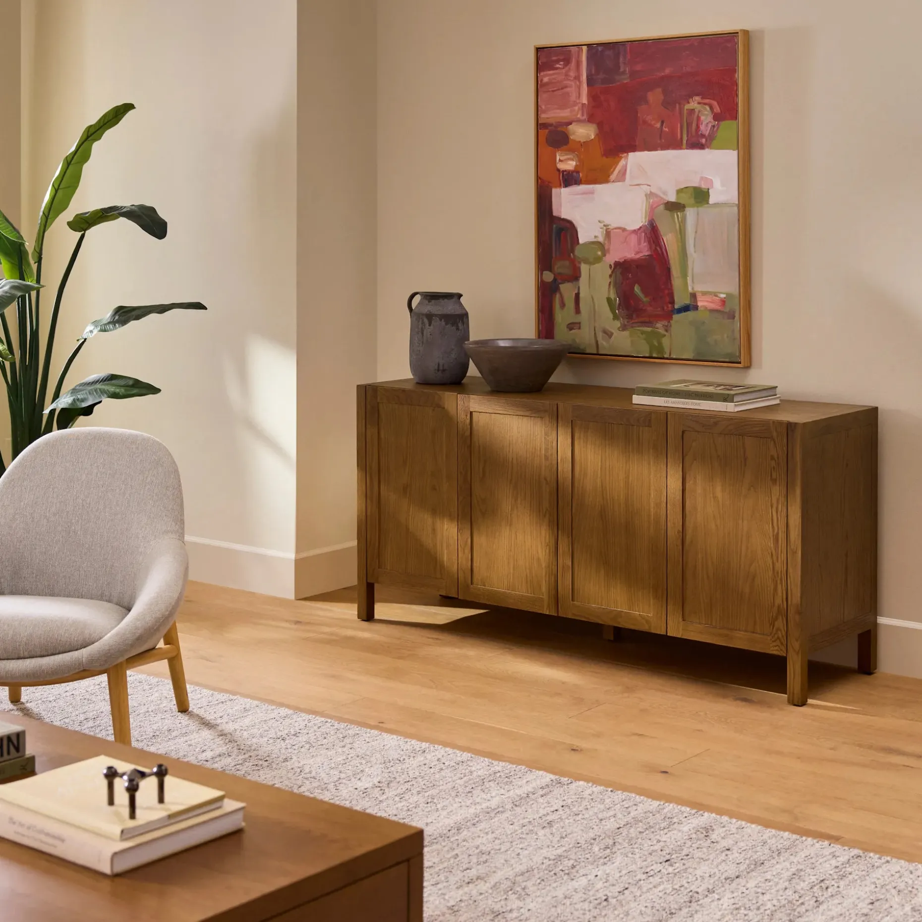 Ashford 64" Sideboard - Brushed Smoked Oak