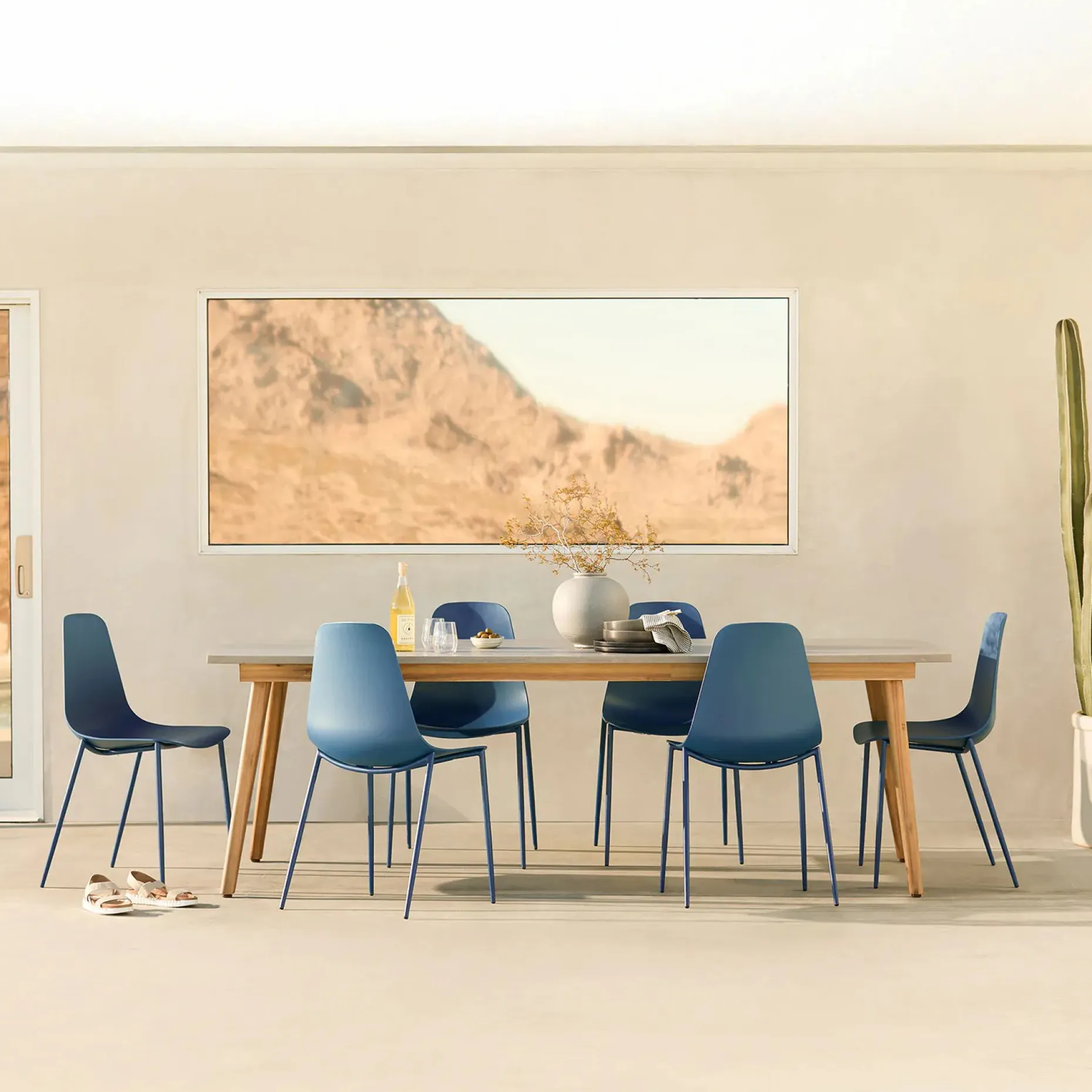 Atra 94.5" Outdoor Dining Table - Concrete