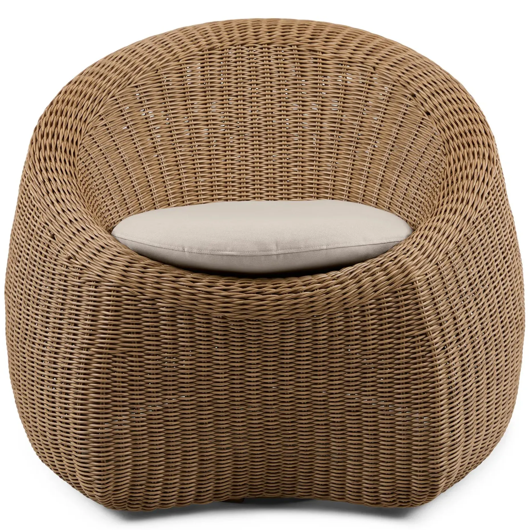 Avila 36.5" Outdoor Swivel Chair - Dravite Ivory
