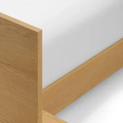Ayra King Bed and Nightstand Set - Natural Oak