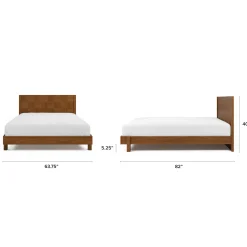 Ayra Queen Bed - Walnut