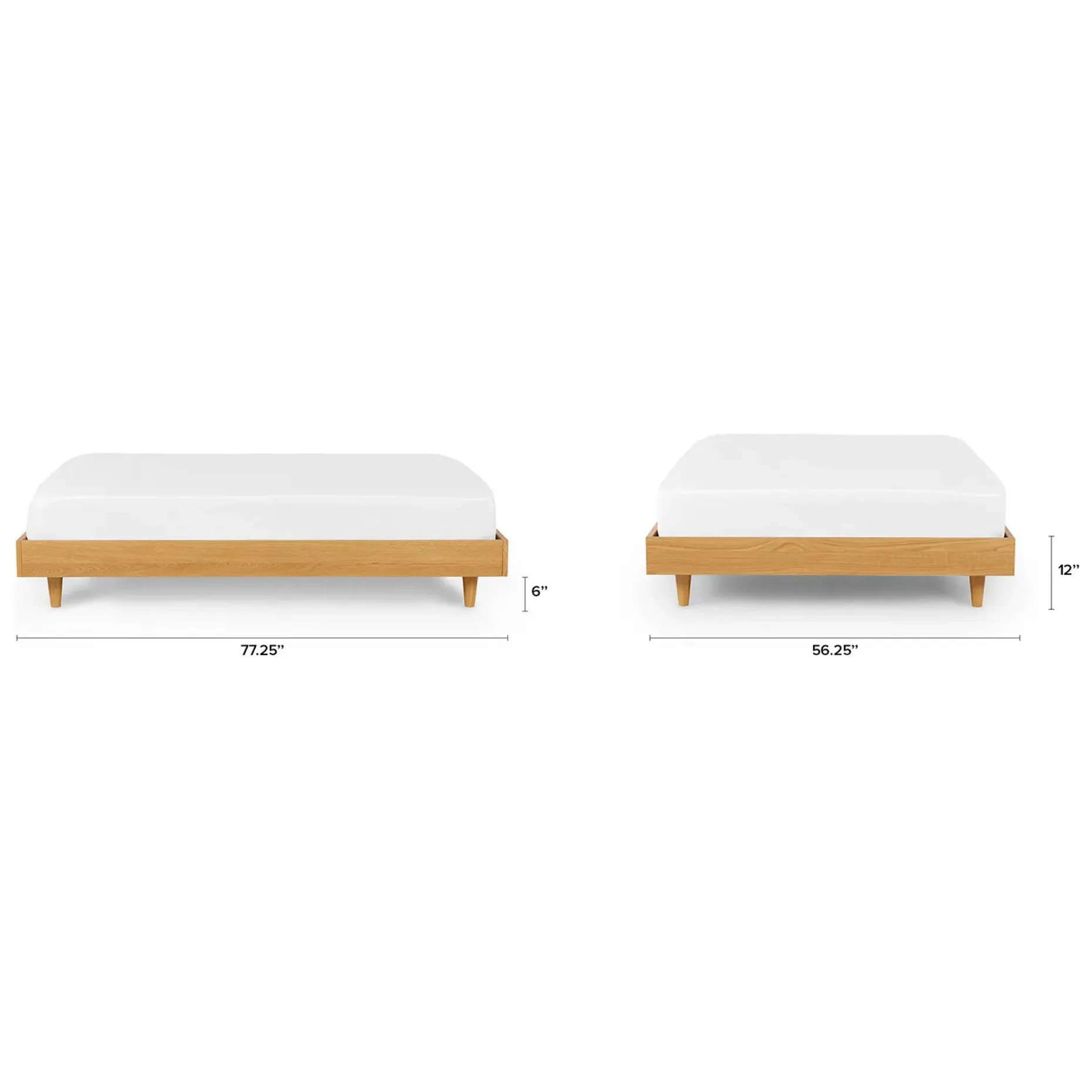 Basi Full Bed Frame - Oak