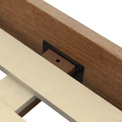 Basi King Bed Frame - Smoked Oak