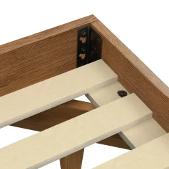 Basi King Bed Frame - Smoked Oak
