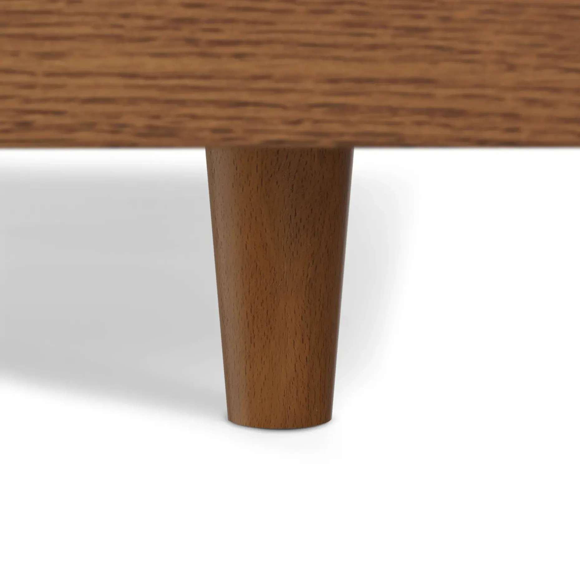 Basi Queen Bed Frame - Smoked Oak