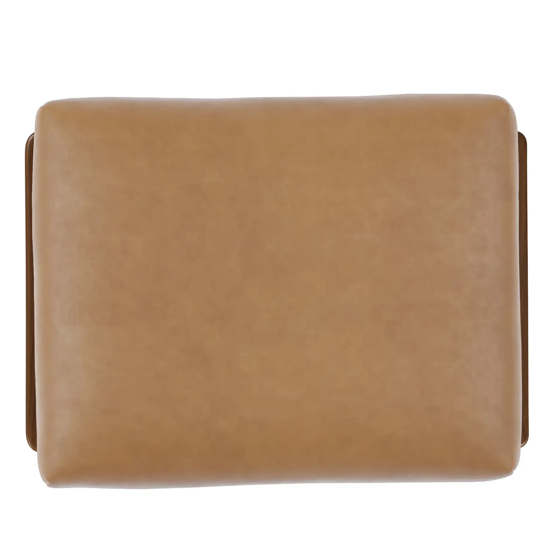 Bavel 28.5" Leather Lounge Set - Walnut and Charme Tan