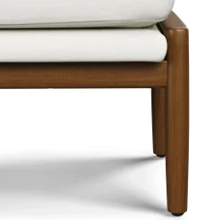 Bavel 28.5" Lounge Set - Walnut and Field Ivory