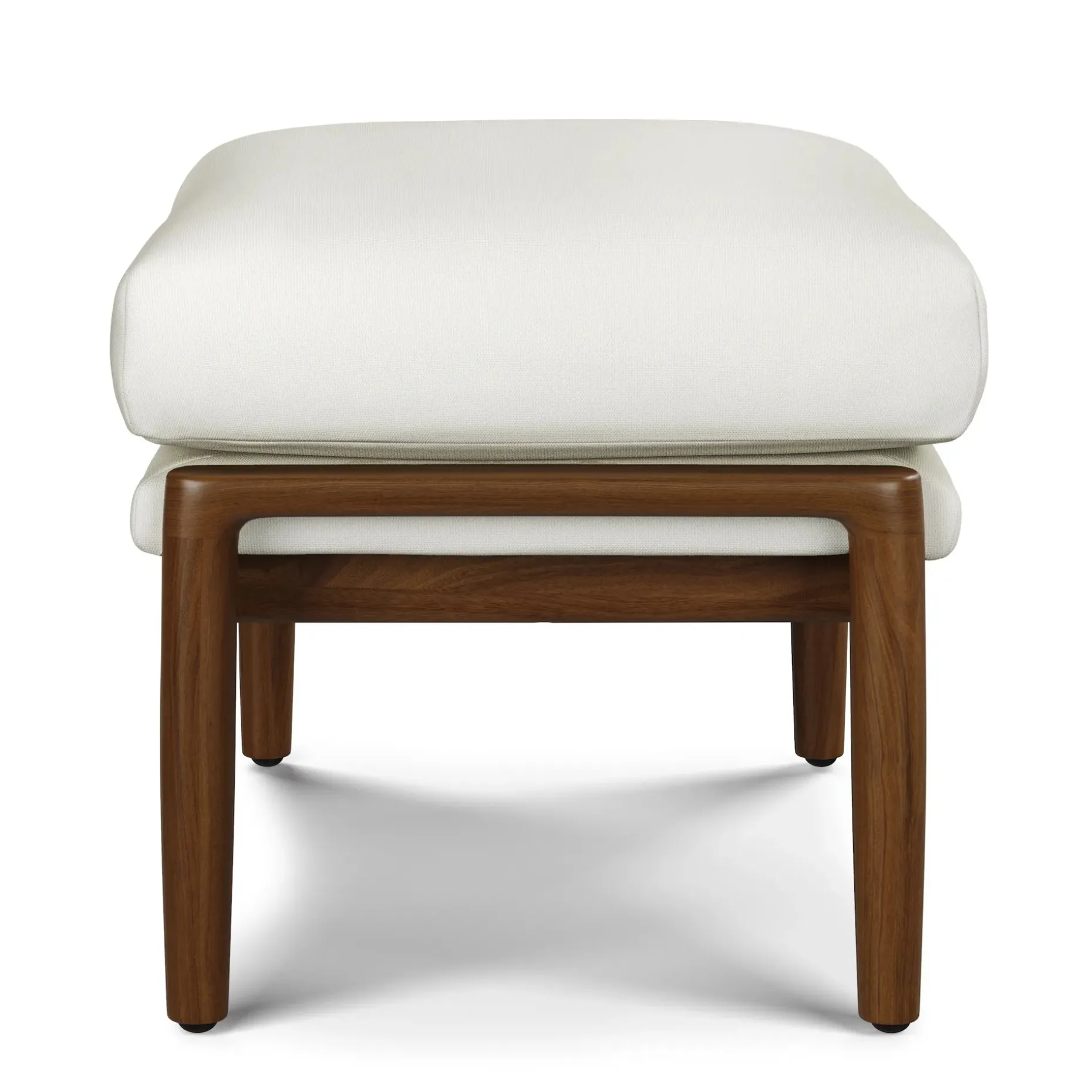 Bavel 28.5" Lounge Set - Walnut and Field Ivory