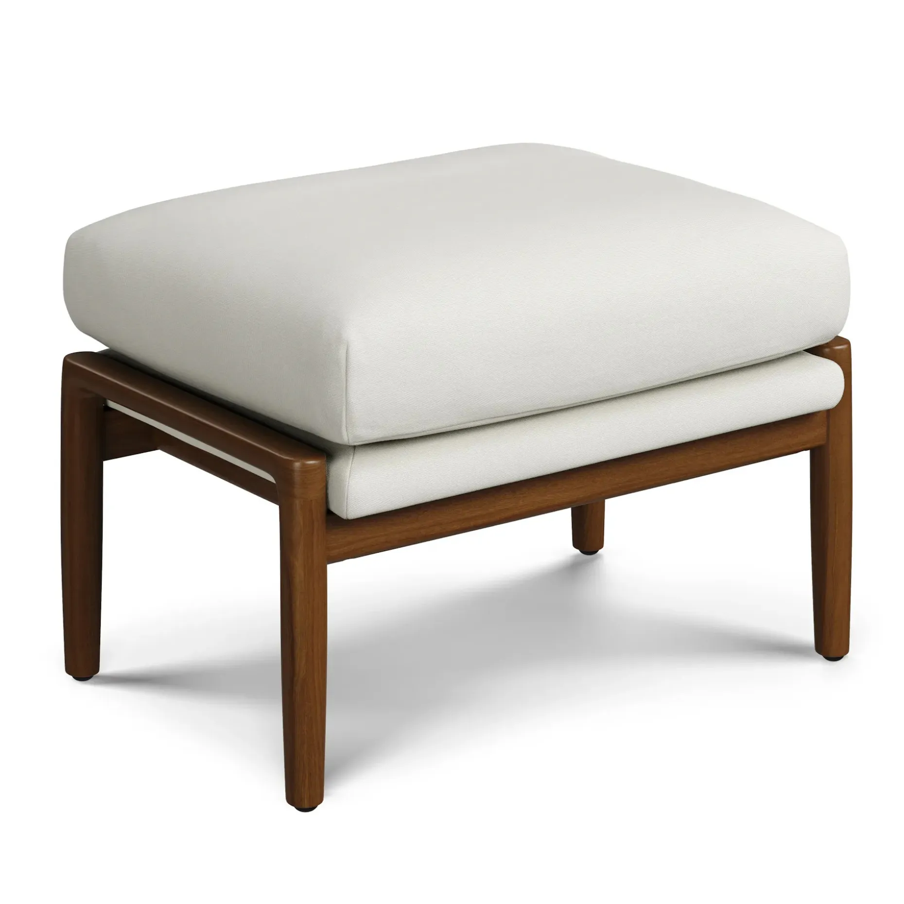 Bavel 28.5" Lounge Set - Walnut and Field Ivory