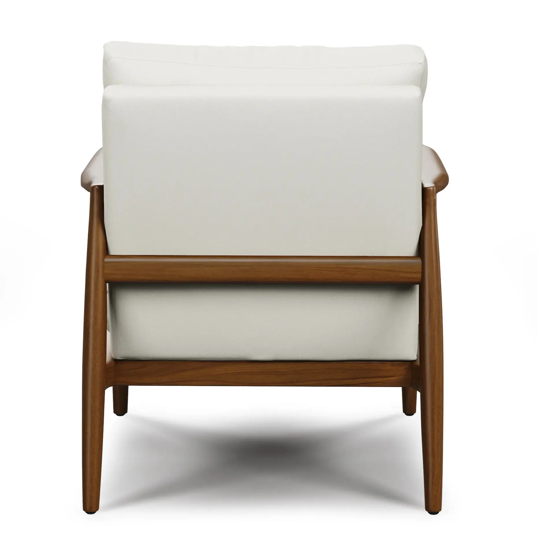 Bavel 28.5" Lounge Set - Walnut and Field Ivory