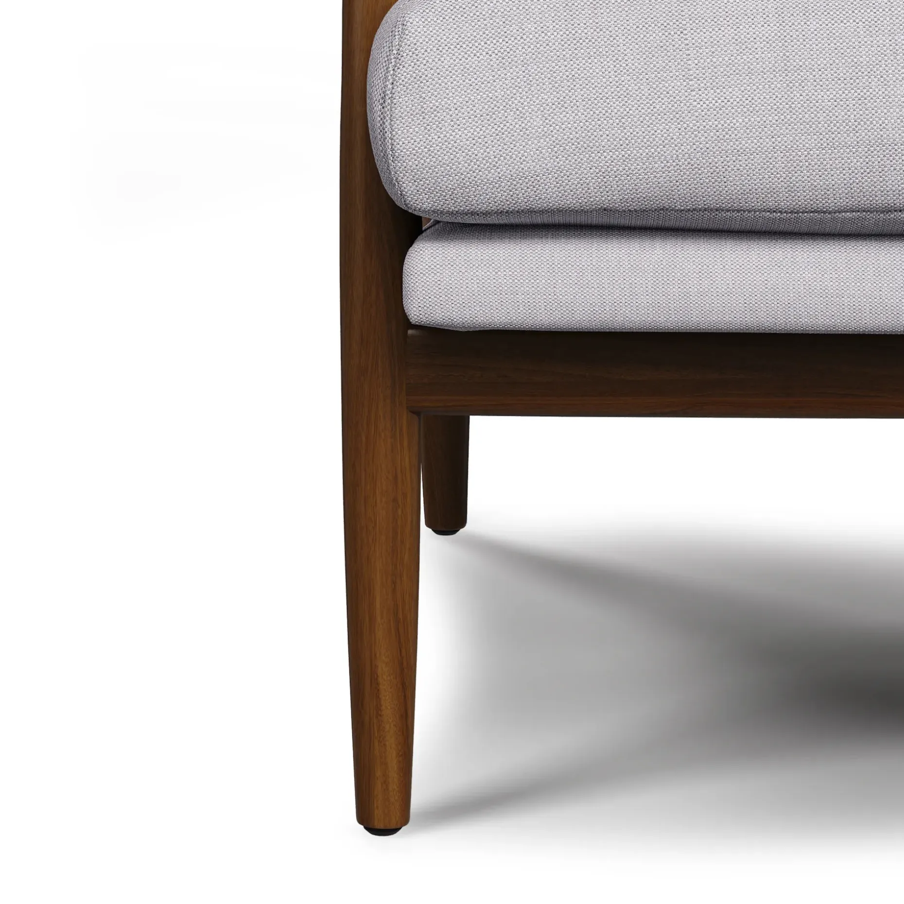 Bavel 28.5" Lounge Set - Walnut and Field Gray