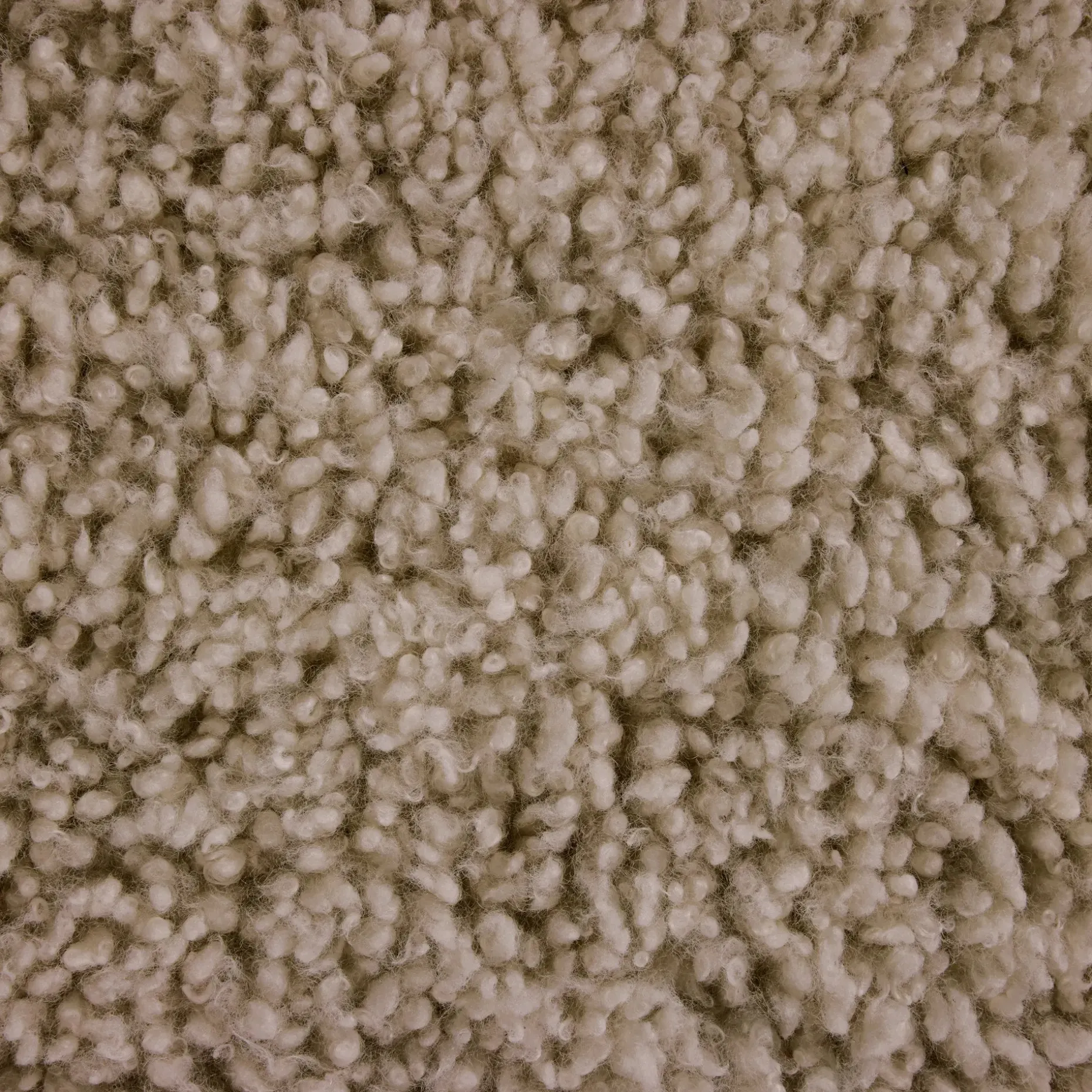 Berkley 59" Ottoman - Long Shearling Taupe